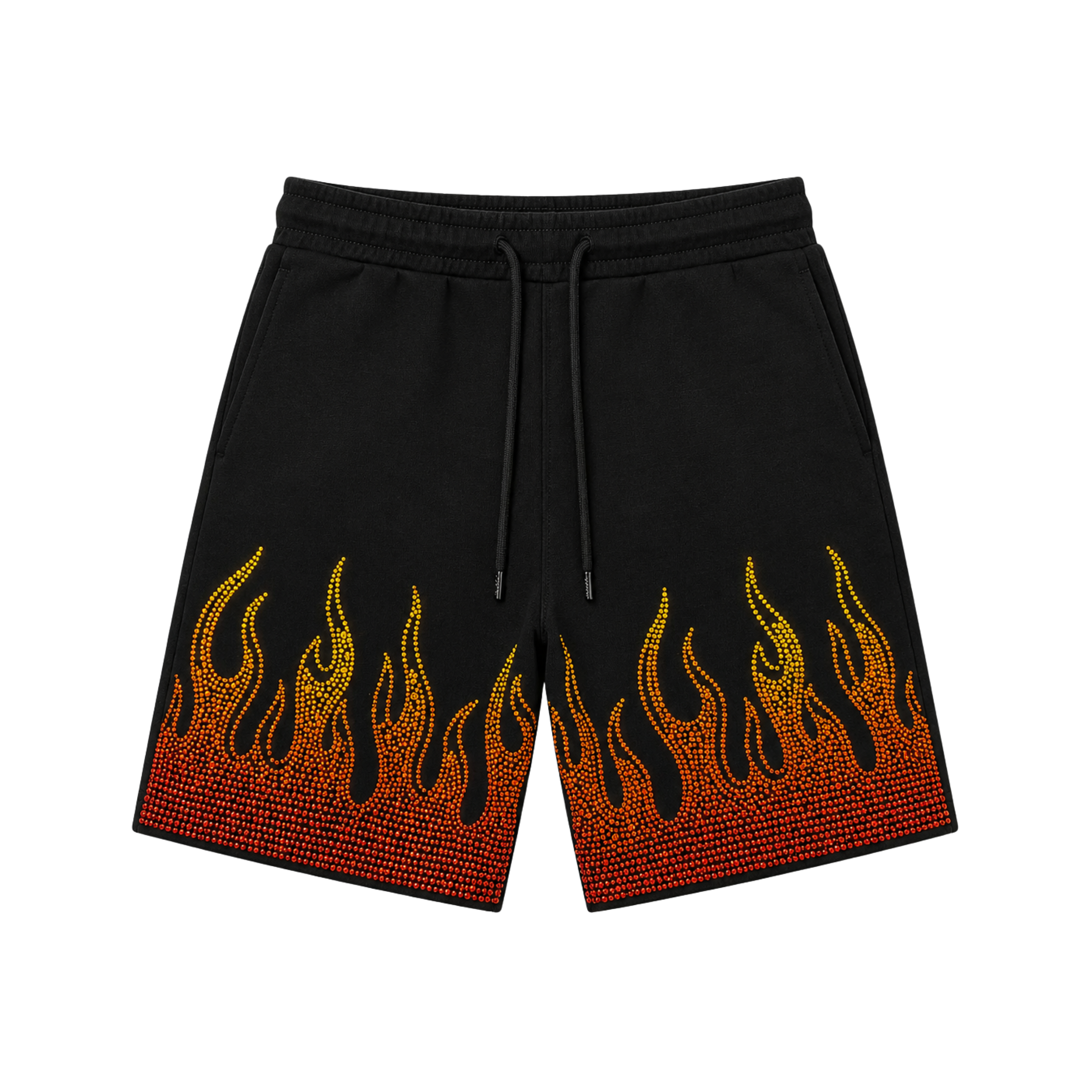 Raging Flames Shorts (Orange)