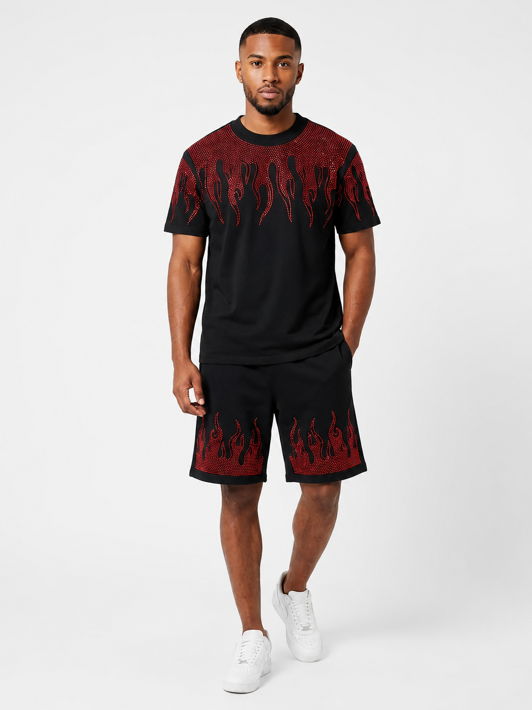 Raging Flames Shorts (Red)