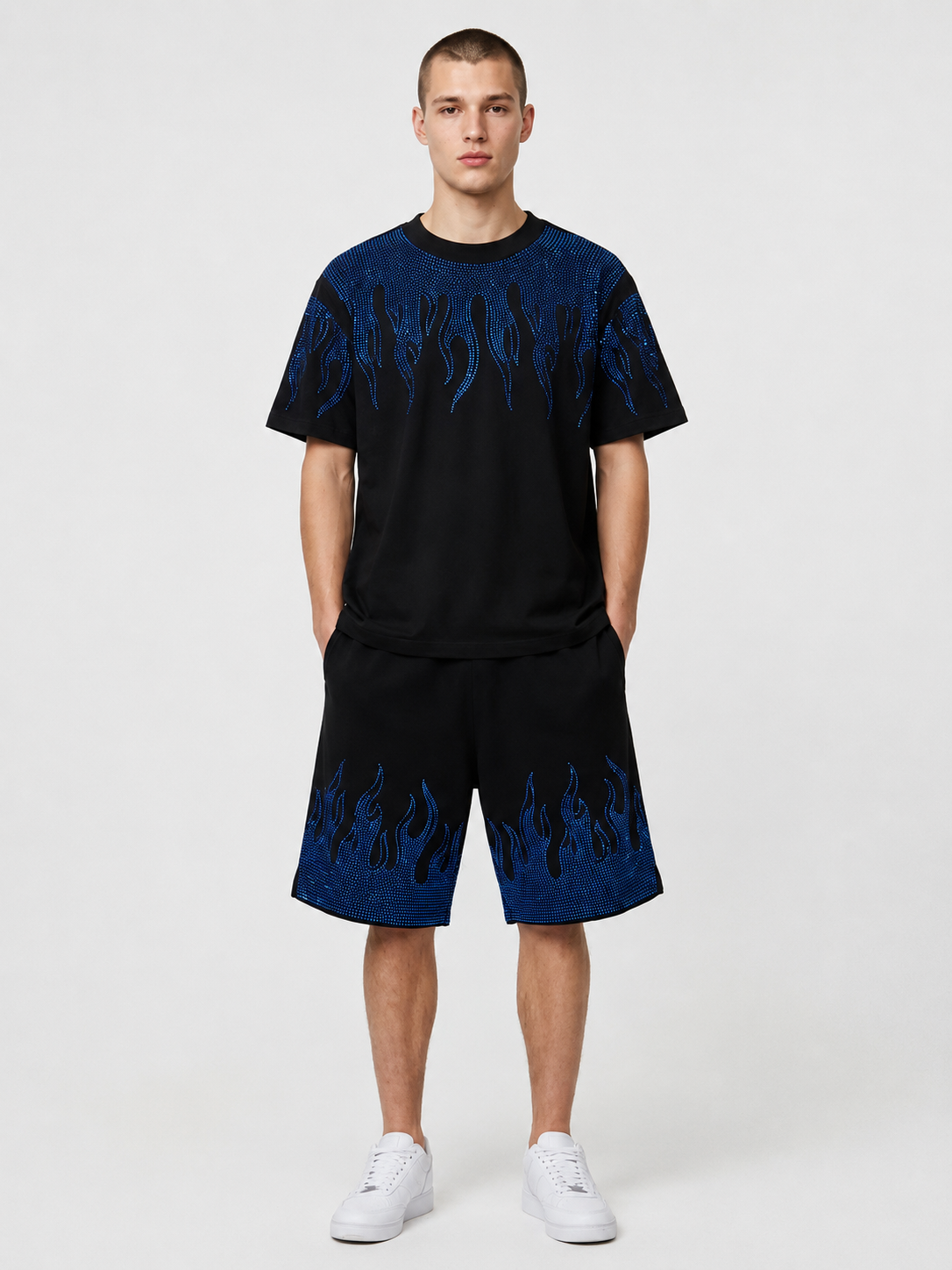 Raging Flames T-Shirt (Blue)